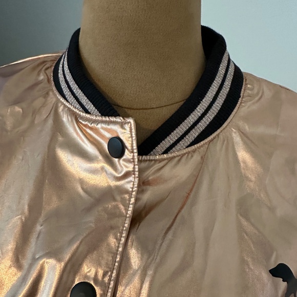 PINK Rose Gold Bomber Jacket - Picture 4 of 6